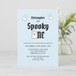 Spooky One 1st Birthday Invitation