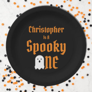 Spooky One 1st Birthday Paper Plate