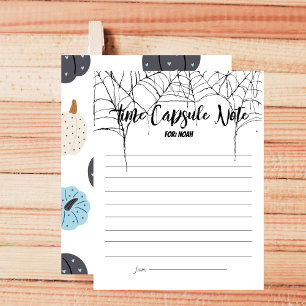 Spooky One   Birthday Time Capsule Note   Blues Card