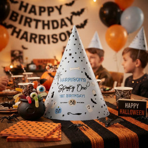 Spooky One! Boys Halloween 1st Birthday Party Hat