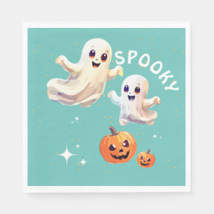 Spooky one cute Halloween Birthday ghost Napkin