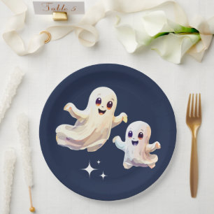 Spooky one cute Halloween Birthday  Paper Plate