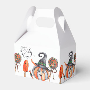 Spooky One Cute Watercolor Halloween 1st Birthday Favour Box