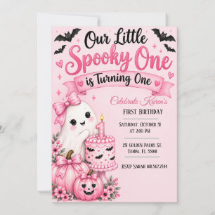 Spooky One First Birthday Invitation