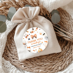 Spooky One First Boo Day Birthday Napkin Favour Tags