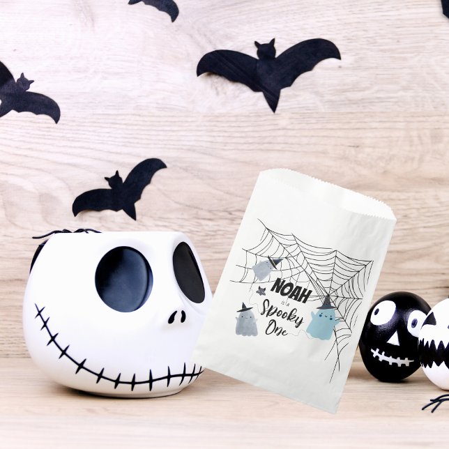 Spooky One | Halloween 1st Birthday | Blue Ghosts Favour Bags (Creator Uploaded)