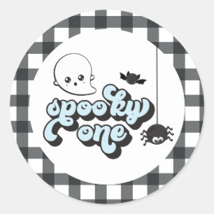 Spooky One Halloween 1st Birthday Classic Round Sticker
