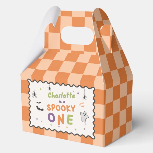 Spooky One Halloween 1st Birthday Favour Boxes (Front)