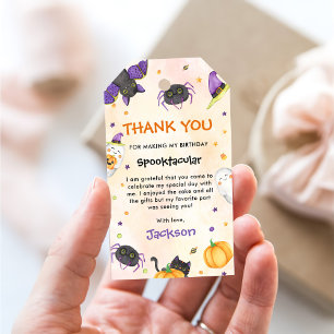 Spooky One Halloween 1st Birthday Gift Tags
