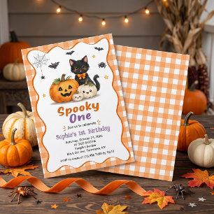Spooky One Halloween 1st Birthday Invitation