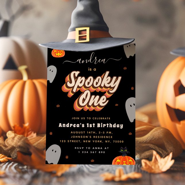 Spooky One Halloween 1st Birthday Invite (Creator Uploaded)