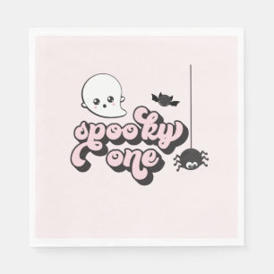 Spooky One Halloween 1st Birthday Napkin
