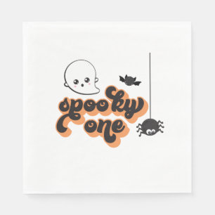 Spooky One Halloween 1st Birthday Napkin