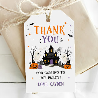 Spooky One Halloween 1st Birthday Party Gift Tags