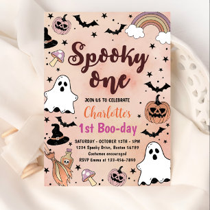 Spooky One Halloween 1st Birthday Party Invitation