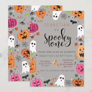 Spooky One Halloween Birthday Invitation