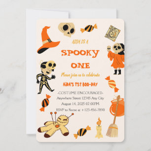 Spooky One Halloween Birthday Invitation