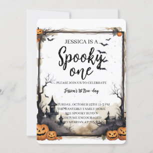 Spooky One Halloween Birthday Invitation