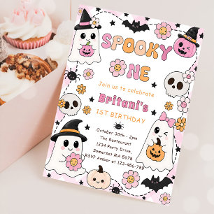 Spooky One Halloween Birthday Invitation