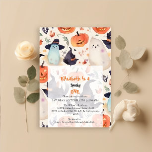 Spooky One Halloween Birthday Invitation