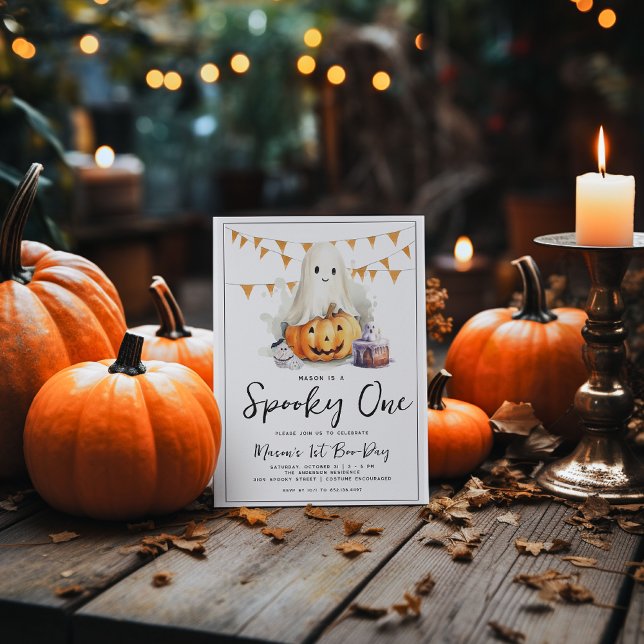 Spooky One Halloween Birthday Invitation (Creator Uploaded)