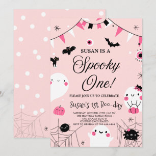 Spooky One Halloween Birthday Invitation