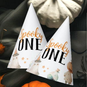 Spooky One Halloween Birthday Party Hats