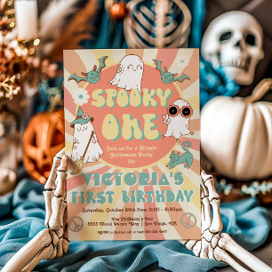 Spooky One Halloween Birthday Party Invitation