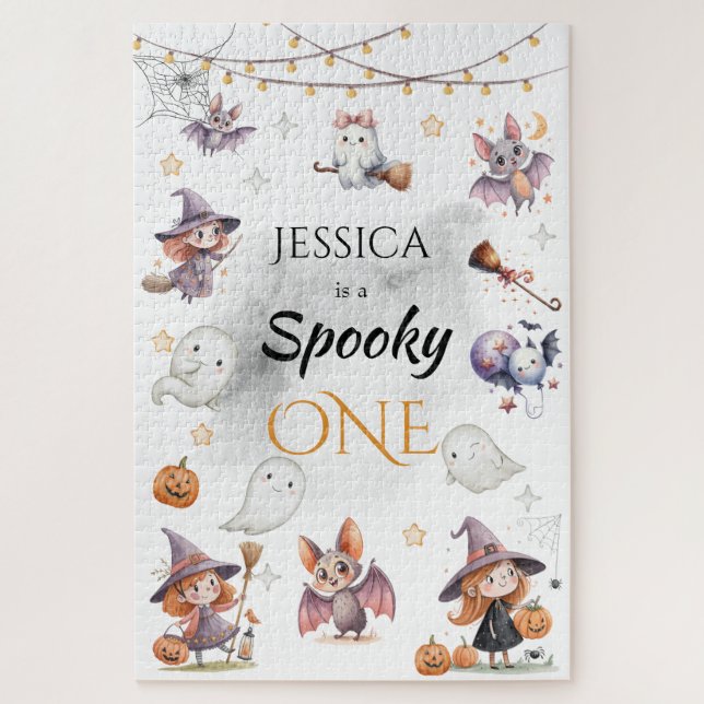 Spooky One Halloween Birthday Puzzle (Vertical)