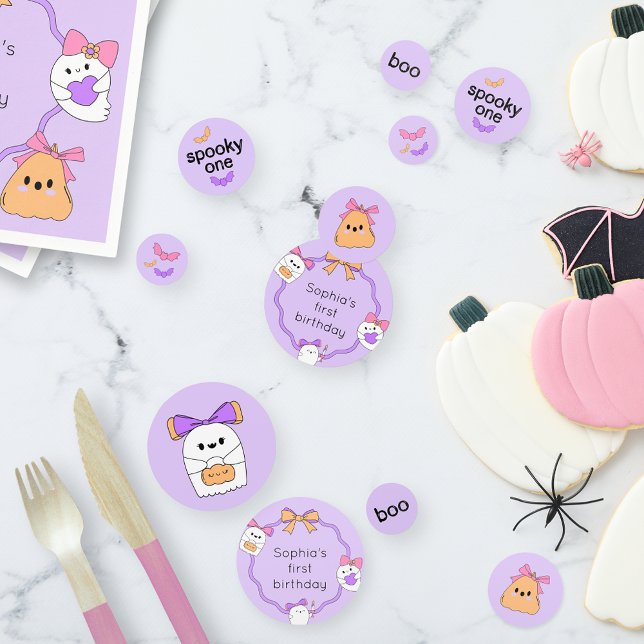 Spooky One Halloween Birthday Table Confetti (Creator Uploaded)