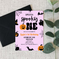 Spooky One Halloween First 1st Birthday Party