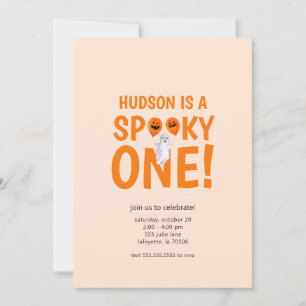 Spooky One Halloween First Birthday Invitation