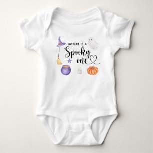 Spooky One Halloween First birthday party Baby Bodysuit