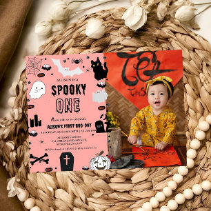 Spooky One Halloween first birthday party Invitation