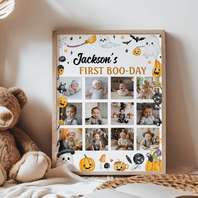 Spooky One Halloween First Year Photo Milestone Poster (Creator Uploaded)