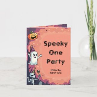 Spooky One Party Custom  Invitation