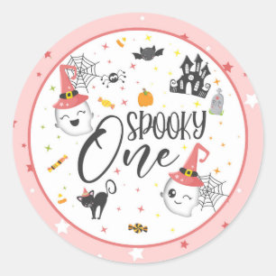 Spooky One Sticker - Pink