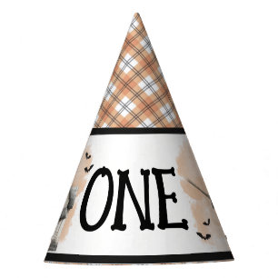 Spooky One Witch First Birthday Party Hat