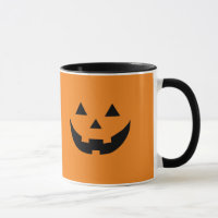 Spooky orange Jack o lantern pumpkin Halloween