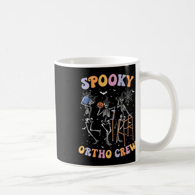 Spooky Ortho Crew Halloween Dancing Orthopaedic Sk Coffee Mug (Right)