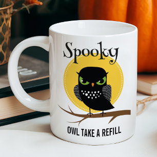 Spooky Owl Customisable Halloween Coffee Mug