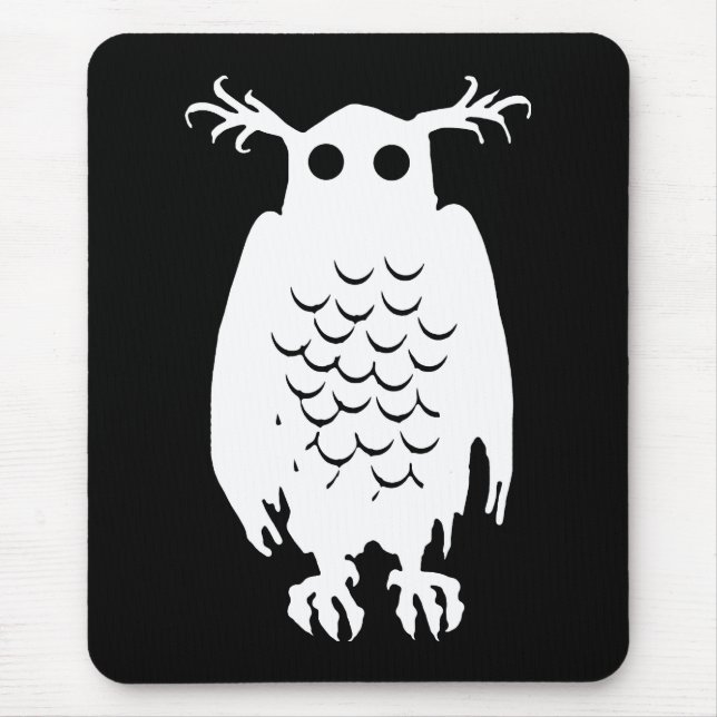 Spooky Owl Mouse Mat (Front)