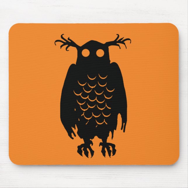 Spooky Owl Mouse Mat (Front)