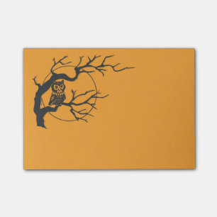 Spooky Owl Pumpkin Halloween Post Its Post-it Notes