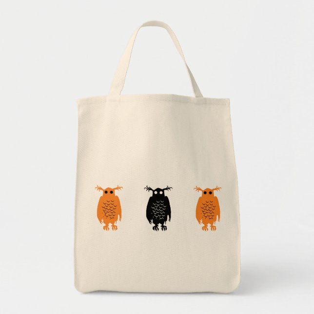 Spooky Owl Tote Bag (Front)