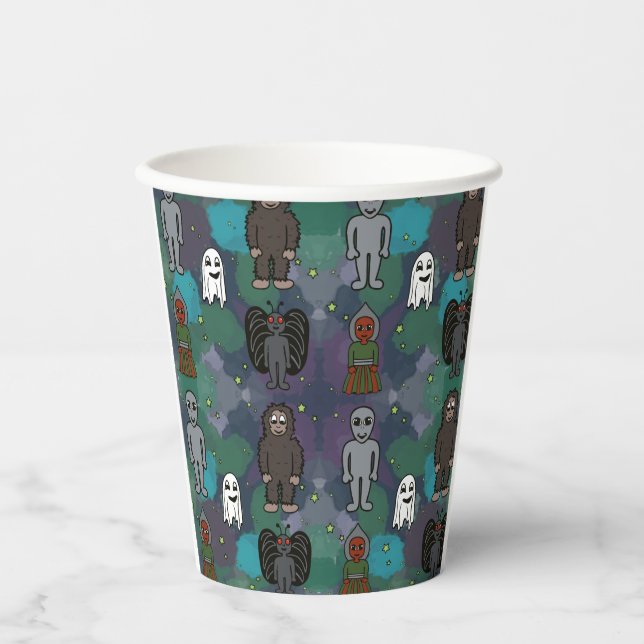 Spooky Paper Plate Paper Cups (Front)