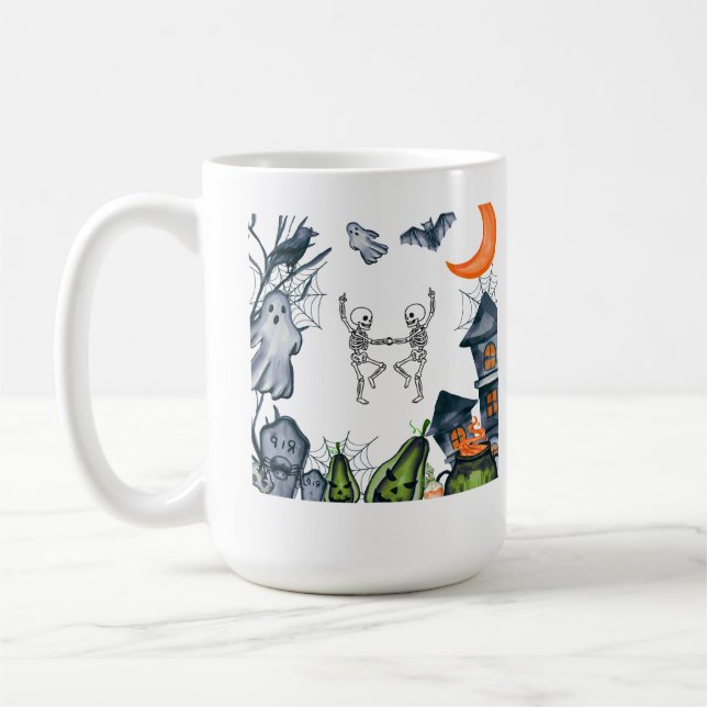 Spooky Party Frame tee shirt Coffee Mug (Left)