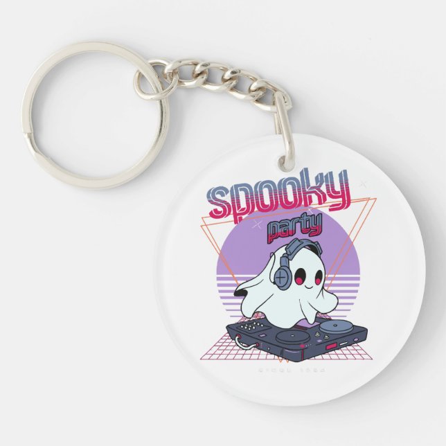 Spooky Party Halloween Key Ring (Front)