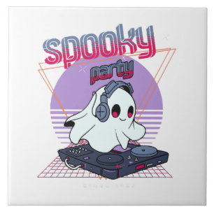 Spooky Party Halloween Tile
