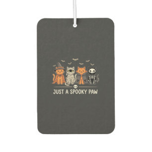 Spooky Paw Halloween Cat Costume Vector Design_1 Car Air Freshener